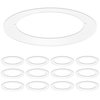 Luxrite Goof Trim Ring for 4 Inch Ceiling Lightss Outer Diameter 5.75" Inner Diameter 4.25" Metal 12-Pack LR41021-12PK